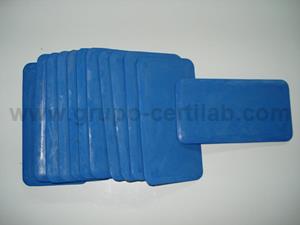 PLACA PARA AJUSTE DE VOLUME ( BORRACHA AZUL ) CONJUNTO DE 12